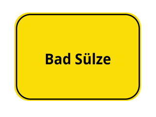 Ortseingangsschild - Bad Sülze
