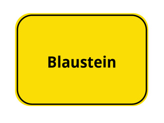 Ortseingangsschild - Blaustein