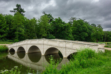 old bridge over river
