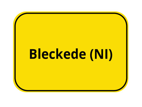 Ortseingangsschild - Bleckede NI