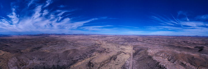 Fototapeta na wymiar Texas Landscape Panorama