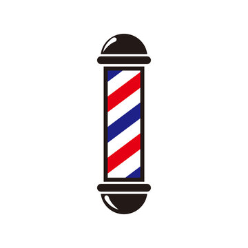 Barber symbol Barber shop icon hair on white background
