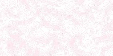 Pink wave paper curved reliefs abstract background, Abstract topographic contours map on concept of a conditional geography scheme and the terrain path. Dark on black, vector illustration.