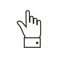 Obraz premium hand icon vector symbol illustration 