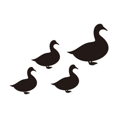 Duck set icon vector illustration symbol