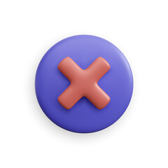 Obraz premium Cancel Icon. Close icon for graphics design projects, apps and websites. Vector illustration