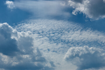 cirrocumulus clouds in the sky