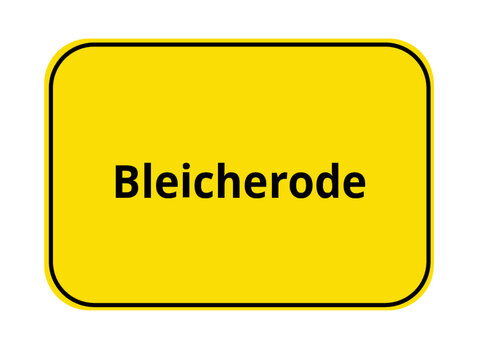 Ortseingangsschild - Bleicherode