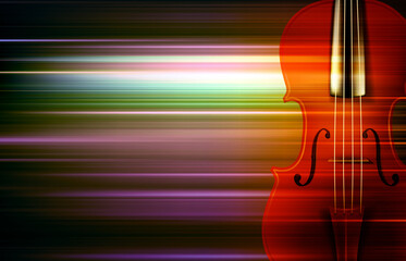 abstract dark blur music background with violin - 509576943