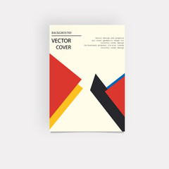 cover Minimal modern abstract cover design Dynamic colorful geometric shapes, vector illustration retro 90s style poster template background for business, brochures, posters, covers, banners
