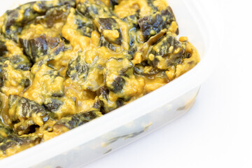 日本のナスとキュウリのからし漬
