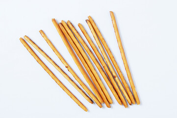 Crispy bread sticks. Sweet dessert.