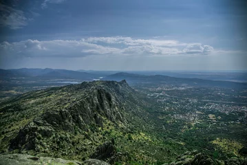Foto op Canvas Panoramic view of the Sierra de la Cabrera, Madrid © NumenPhoto