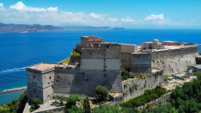 Amazing view on Castle Aragonese Baia