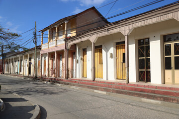 The old colorful houses of Baracoa, Cuba