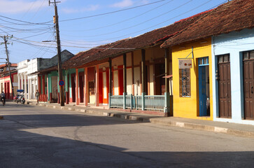The old colorful houses of Baracoa, Cuba