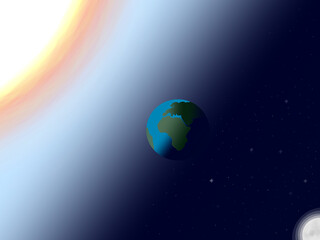 Dia e noite   Sol Terra Lua © JV