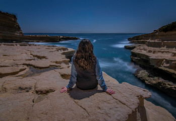 Night photography session in ST. PETER'S POOL (Marsaxlokk), Malta