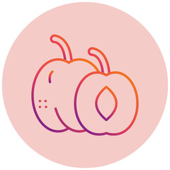 Apricot Icon