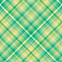 Seamless pattern in marvellous green, light yellow and white colors for plaid, fabric, textile, clothes, tablecloth and other things. Vector image. 2
