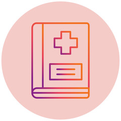 Obraz premium Medical Book Icon