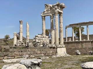 Ruins of the ancient city of Pergamon, Turkey