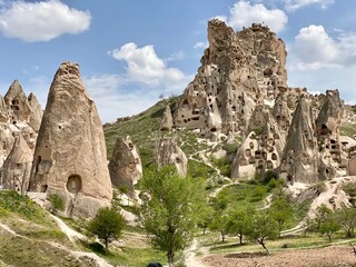 Beautiful rocks in Goreme national park, Cappadocia, Turkey