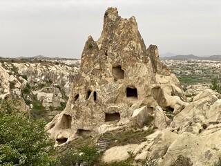 Beautiful rocks in Goreme national park, Cappadocia, Turkey