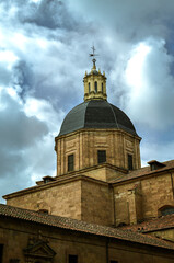 Fototapeta na wymiar The Iglesia de la Purísima, a detail of the dome. Salamanca, Castilla y Leon, Spain.