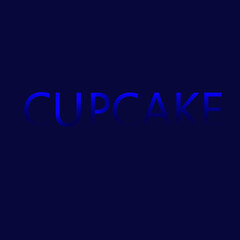 Typography logo for cupcake shop