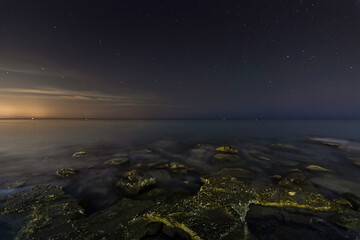 photographing the Mediterranean coast of Denia, night photography
