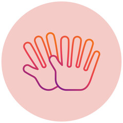 Obraz premium Cleaning Gloves Icon