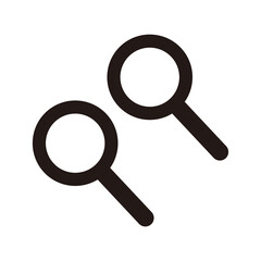 magnifying glass icon vector Illustration symbol