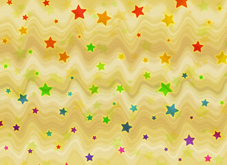 カラフルな星の壁紙　大理石模様の背景