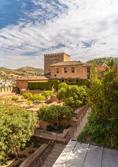 Naklejka premium The palace of the Alambra, Granada, Spain.