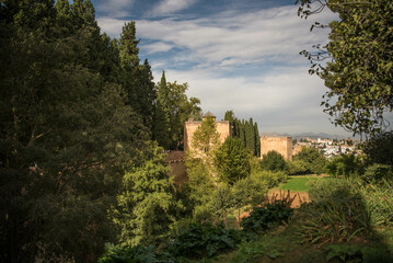 View to the Alambra, Granada, Spain.