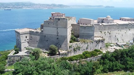 Amazing view on Castle Aragonese Baia