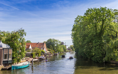 Fototapeta na wymiar River Vecht in the rural village of Loenen, Netherlands