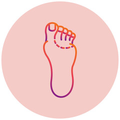 Loss Of Colour In Toes Icon