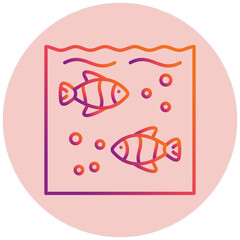 Fototapeta premium Fishes Icon