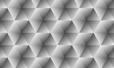 Fototapeta premium big hexagon repeat pattern with gradient gray colour 