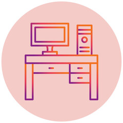 Computer table Icon