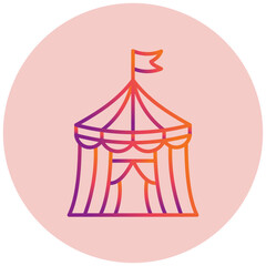 Circus Tent Icon