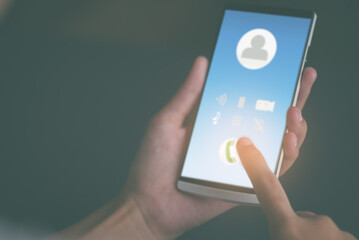 innovative technology in science and communication concepts