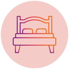 Double Bed Icon