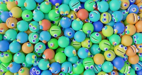 little monsters made in 3d with blender