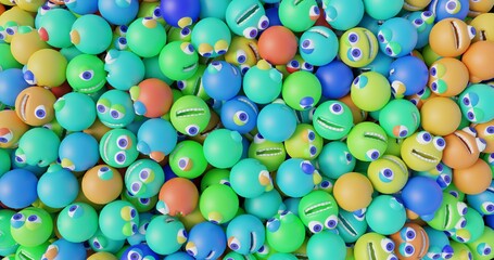 little monsters made in 3d with blender