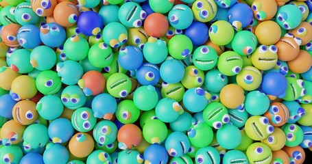 little monsters made in 3d with blender