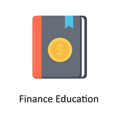 Finance Education  vector flat icon for web isolated on white background EPS 10 file