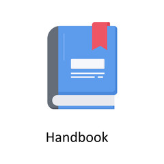 Handbook  vector flat icon for web isolated on white background EPS 10 file - obrazy, fototapety, plakaty